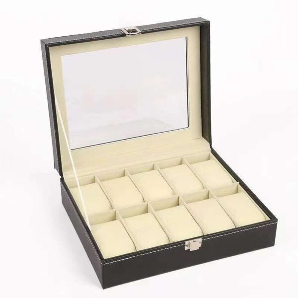 Leather wristwatch storage boxed
(Watch organizer)