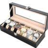 Leather wristwatch storage boxed
(Watch organizer)