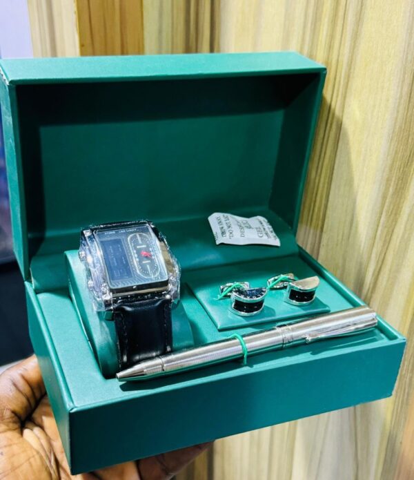 MALE SET WITH CUFFLINKS & PEN WITH EXACT BOX