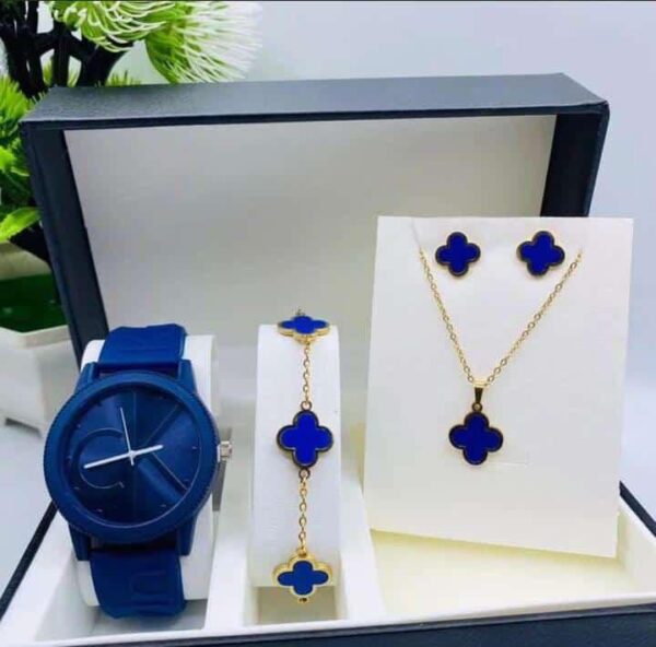 CK RUBBER WATCH SET