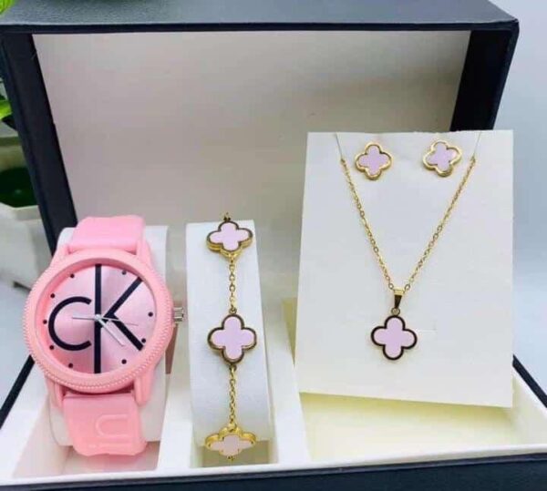 CK RUBBER WATCH SET