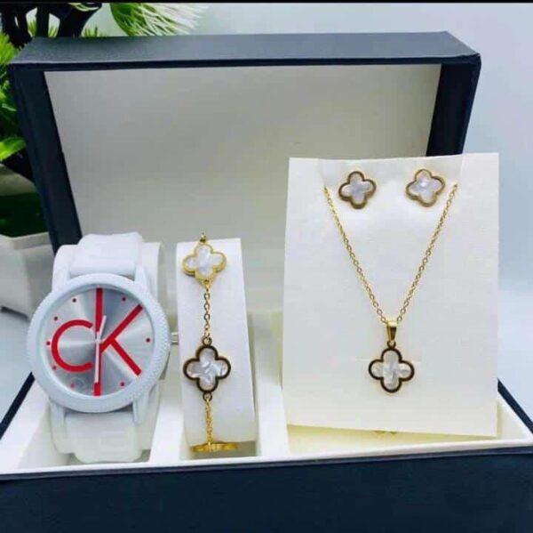 CK RUBBER WATCH SET