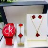CK RUBBER WATCH SET