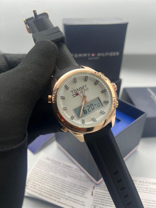 Hilfiger watch 
Analogue + digital screen