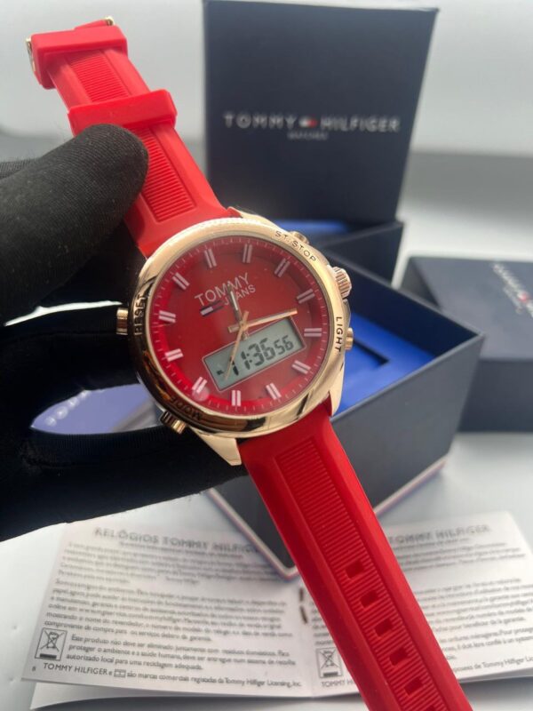 Hilfiger watch 
Analogue + digital screen