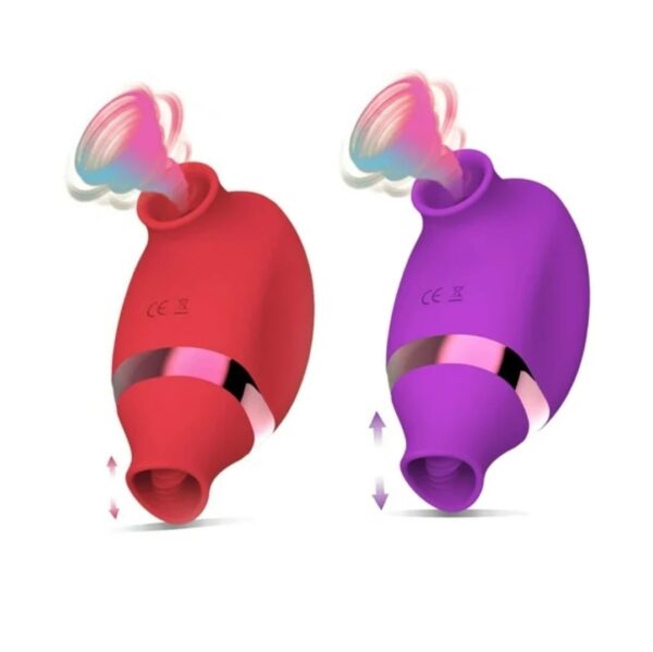 Silicone clit sucker and licker