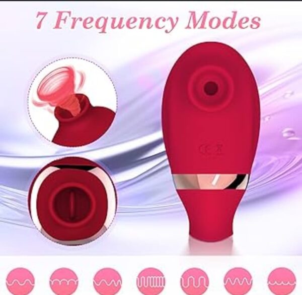 Silicone clit sucker and licker
