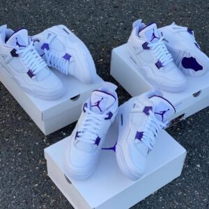 HIGH QUALITY AIR JORDAN 4 METALLIC PURPLE SNEAKER NOW AVAILABLE IN STORE