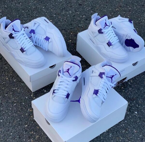 HIGH QUALITY AIR JORDAN 4 METALLIC PURPLE SNEAKER NOW AVAILABLE IN STORE