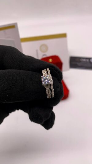 VVS Moissanite Diamond Couple Wediding Rings and Engagement Rings 💎 💍 💎💎