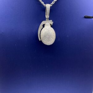 Valentine Special Package for Guys
VVS Moissanite Diamond Grenade Pendant & steel chain in store 💎💎